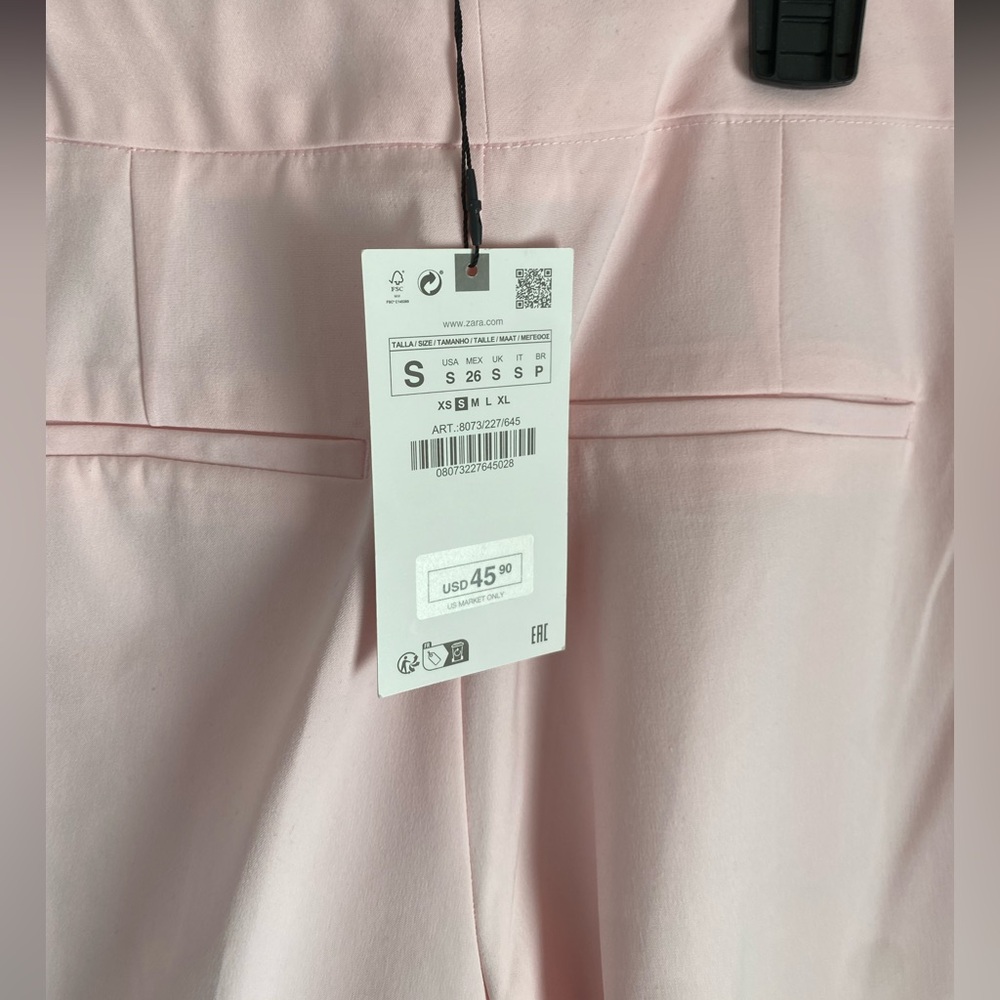 Zara Pink Women's Pants - Picture 2 of 4